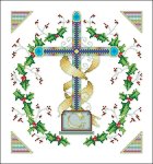 (image for) Holly Wreath Cross
